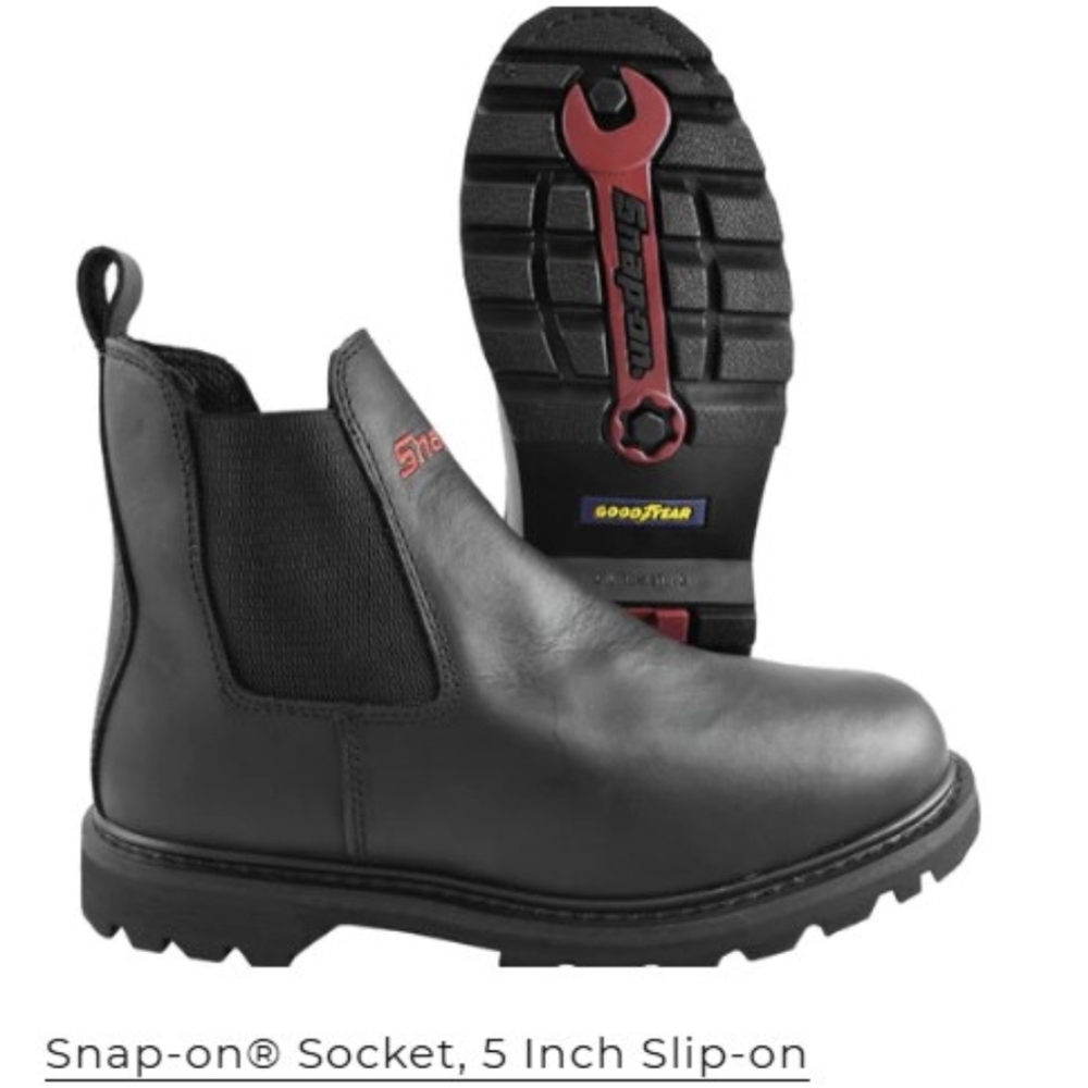Snap On Chelsea Sockets Boots -NWT Size 12 Mens